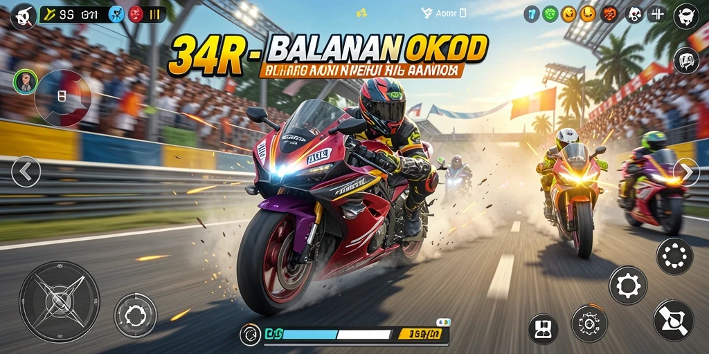 Gameplay seru dan aksi penuh kecepatan di 34R.