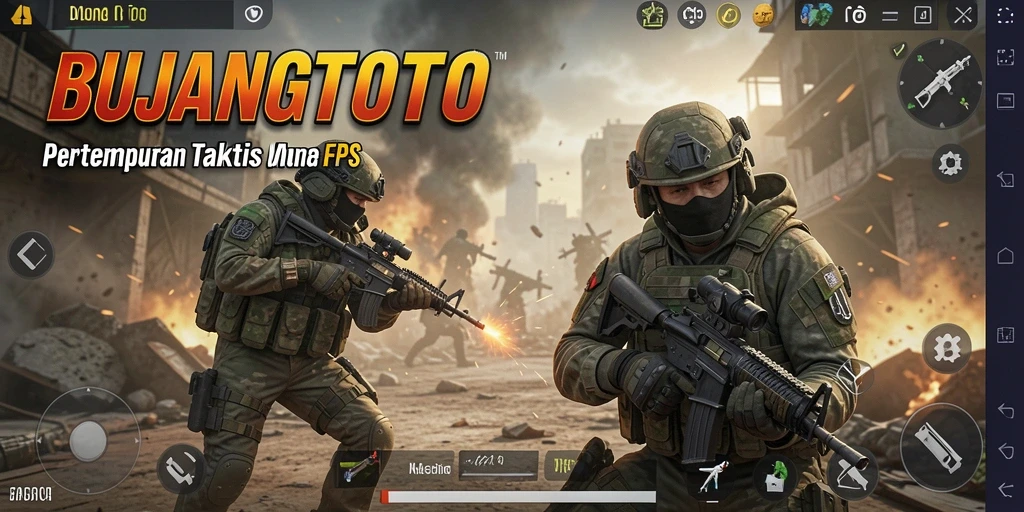 Tangkapan layar yang menampilkan aksi pertempuran sengit di BUJANGTOTO.