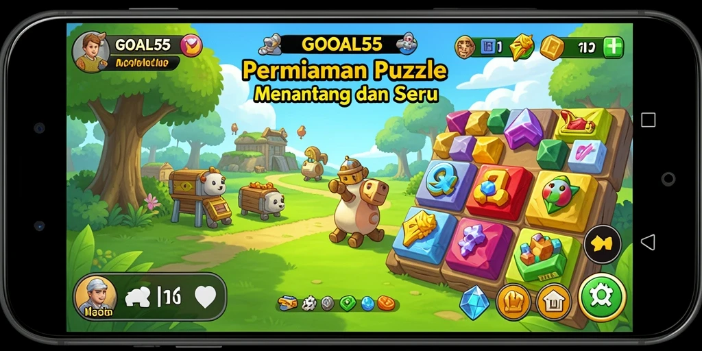 Tampilan gameplay GOAL55 yang menarik dan interaktif.