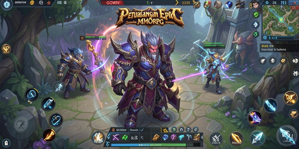 Tampilan gameplay seru dalam petualangan MMORPG GOWIN.