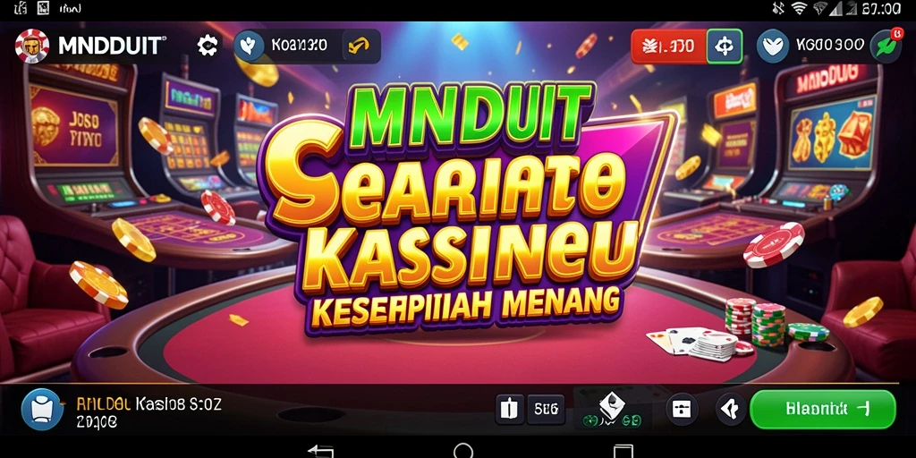 Screenshot gameplay MNDUIT dengan tampilan Casino yang menarik