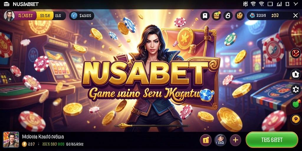 Tampilan gameplay menarik di NUSABET dengan fitur Kasino yang mengasyikkan.
