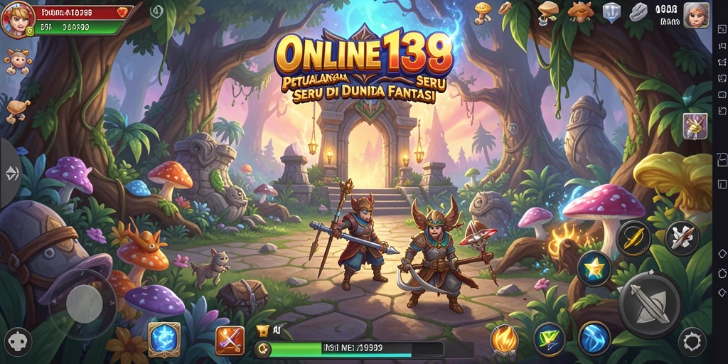 Tangkapan layar menampilkan aksi petualangan seru di ONLINE138.