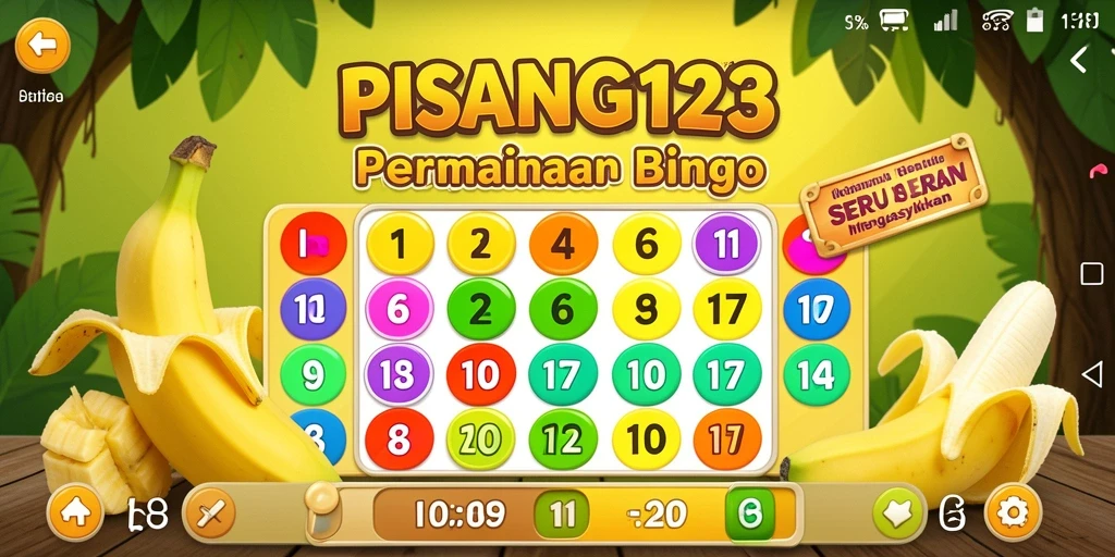 Tangkapan layar seru dari gameplay Bingo PISANG123.