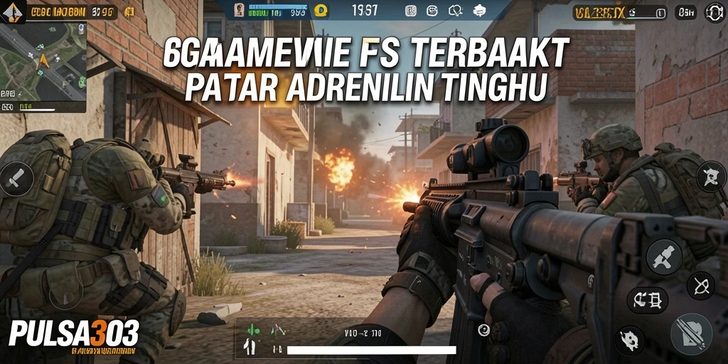 Screenshot gameplay PULSA303 menampilkan aksi seru dalam pertarungan FPS.
