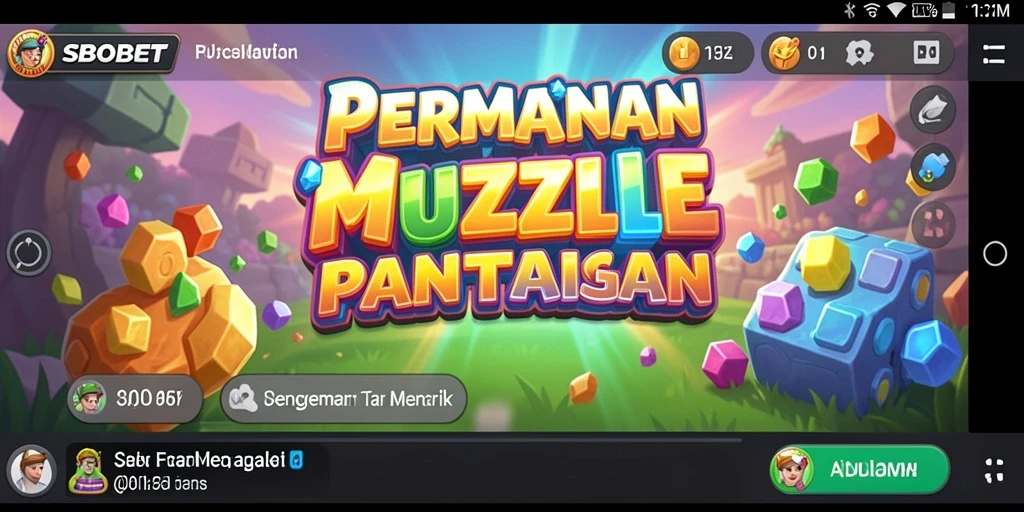 Tampilan screenshot utama SBOBET menunjukkan gameplay Puzzle yang mengasyikkan.