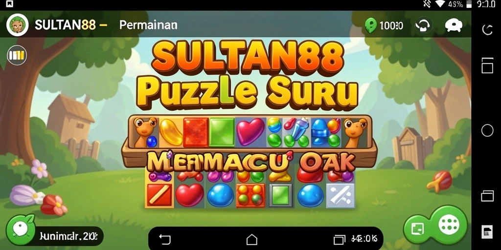 Tampilan gameplay menantang dari game Puzzle SULTAN88.