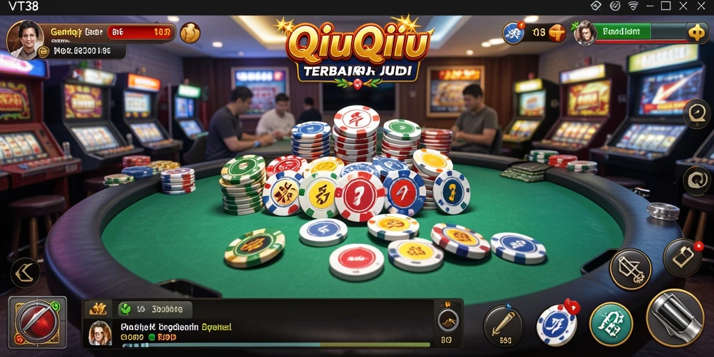 Tampilan gameplay QiuQiu yang seru dan menarik.